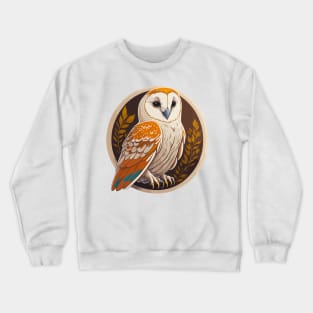 Barn Owl Portrait Crewneck Sweatshirt